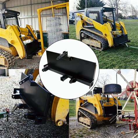 ebay skid steer attachment plate|universal skid loader attachment plate.